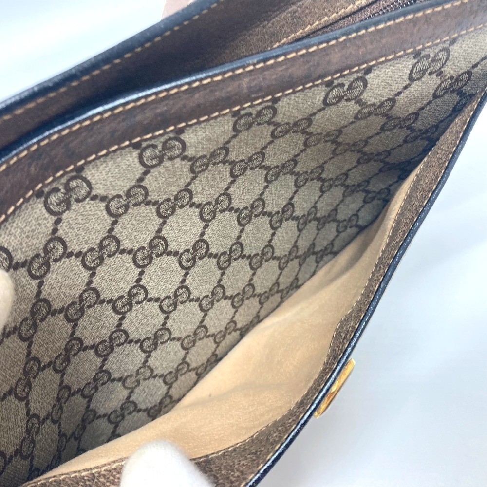 Gucci Sherry Line Crossbody Shoulder Bag Brown Canvas - Picture 13 of 15